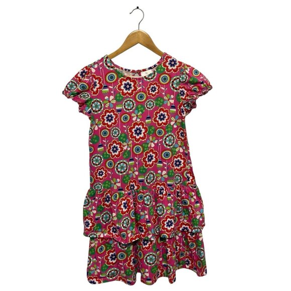 Hanna Andersson Other - Hanna Andersson Floral Ruffle Tiered Dress Pink Size 160 Pink Multicolor